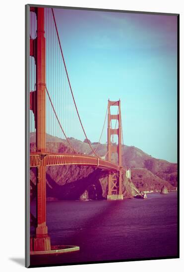 Retro Golden Gate-Sonja Quintero-Mounted Photographic Print