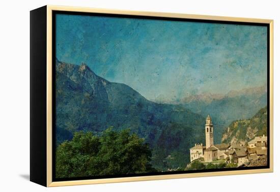 Retro Image of a Pastoral Scene-nagib-Framed Stretched Canvas