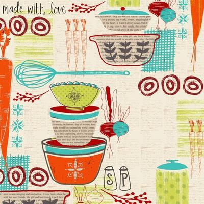 'Retro Kitchen' Art Print Katie Doucette
