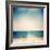 Retro Medium Format Photo. Sunny Day on the Beach. Grain, Blur Added as Vintage Effect.-donatas1205-Framed Photographic Print