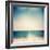 Retro Medium Format Photo. Sunny Day on the Beach. Grain, Blur Added as Vintage Effect.-donatas1205-Framed Photographic Print