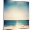 Retro Medium Format Photo. Sunny Day On The Beach. Grain, Blur Added As Vintage Effect-donatas1205-Mounted Art Print