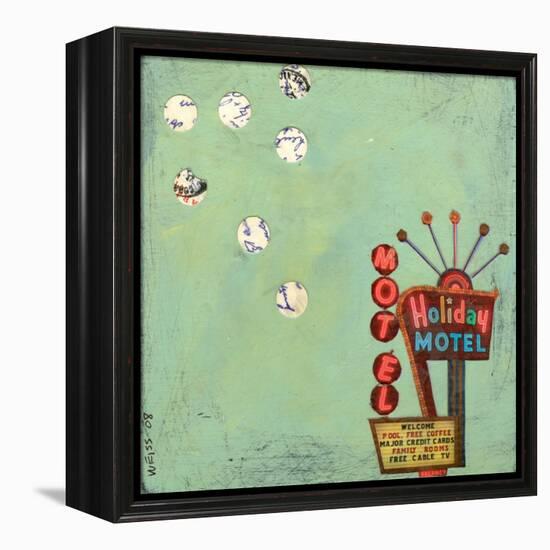 Retro Motel-Jan Weiss-Framed Stretched Canvas