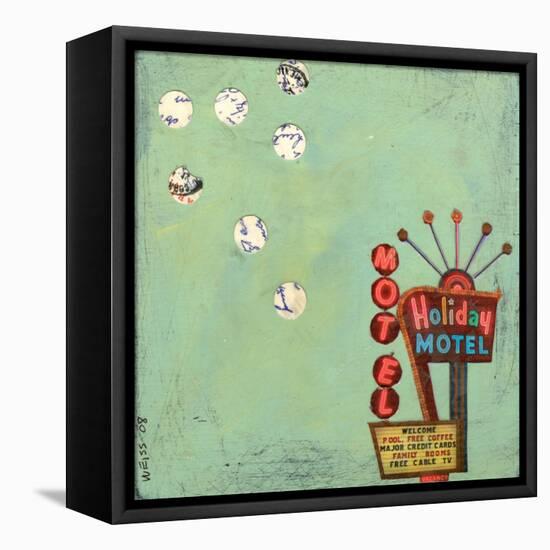Retro Motel-Jan Weiss-Framed Stretched Canvas