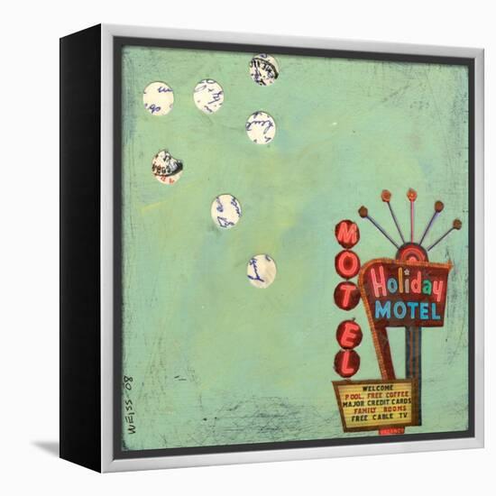 Retro Motel-Jan Weiss-Framed Stretched Canvas