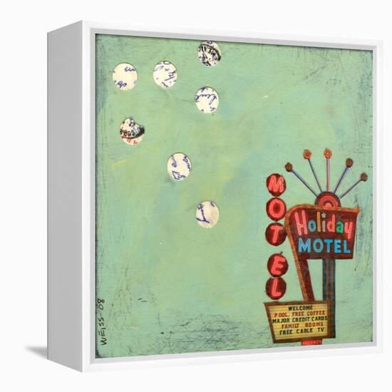 Retro Motel-Jan Weiss-Framed Stretched Canvas