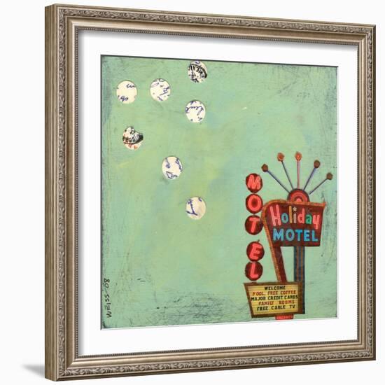 Retro Motel-Jan Weiss-Framed Art Print