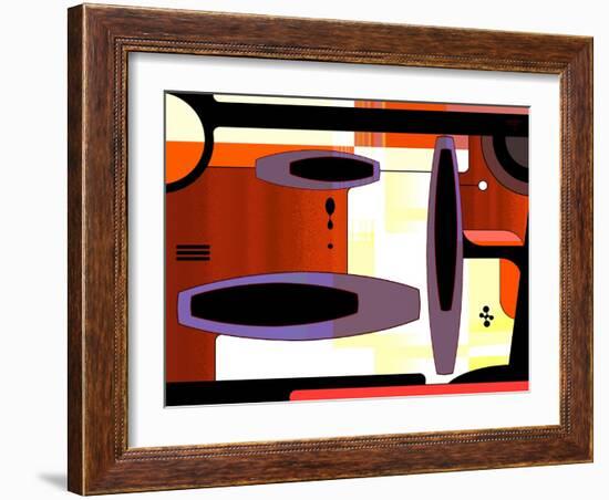 Retro Nouveau Background XLIV-Fernando Palma-Framed Giclee Print