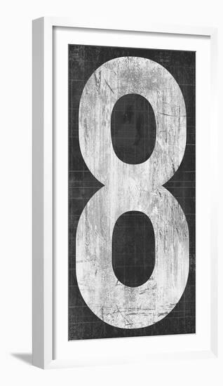 Retro Numbers - Eight-Tom Frazier-Framed Giclee Print
