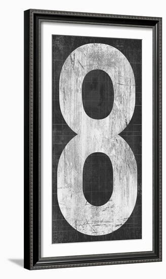 Retro Numbers - Eight-Tom Frazier-Framed Giclee Print