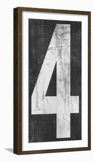 Retro Numbers - Four-Tom Frazier-Framed Giclee Print