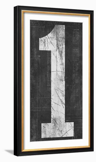 Retro Numbers - One-Tom Frazier-Framed Giclee Print