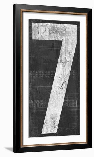 Retro Numbers - Seven-Tom Frazier-Framed Giclee Print