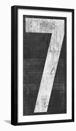 Retro Numbers - Seven-Tom Frazier-Framed Giclee Print