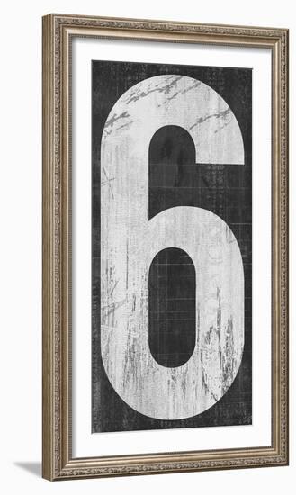 Retro Numbers - Six-Tom Frazier-Framed Giclee Print