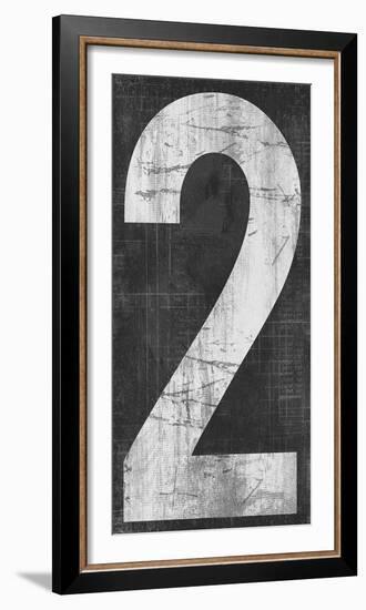 Retro Numbers - Two-Tom Frazier-Framed Giclee Print