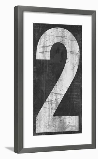 Retro Numbers - Two-Tom Frazier-Framed Giclee Print