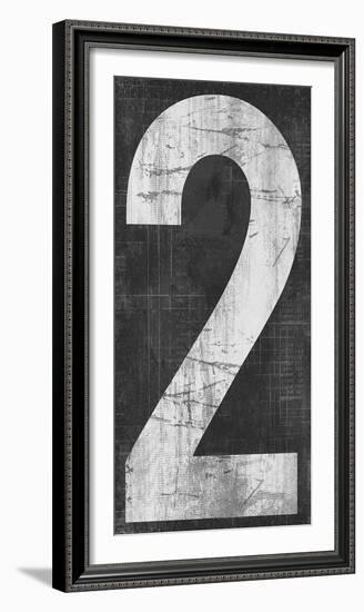 Retro Numbers - Two-Tom Frazier-Framed Giclee Print