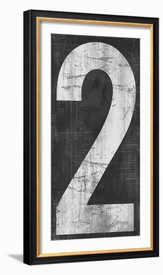 Retro Numbers - Two-Tom Frazier-Framed Giclee Print