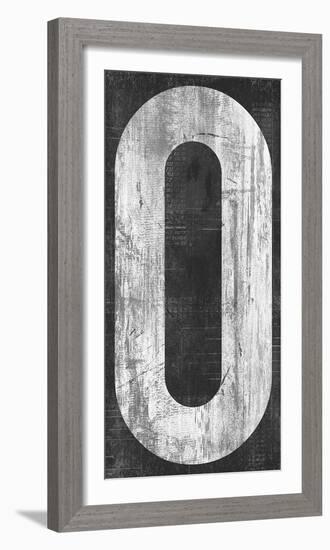 Retro Numbers - Zero-Tom Frazier-Framed Giclee Print