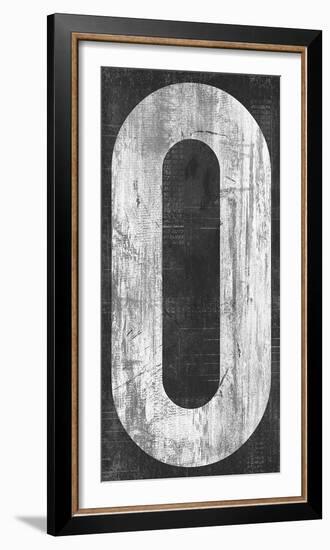 Retro Numbers - Zero-Tom Frazier-Framed Giclee Print