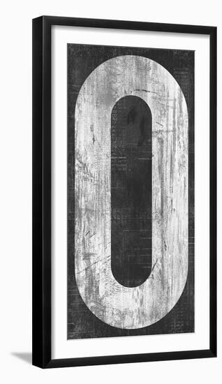 Retro Numbers - Zero-Tom Frazier-Framed Giclee Print