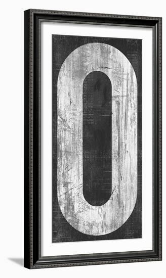 Retro Numbers - Zero-Tom Frazier-Framed Giclee Print