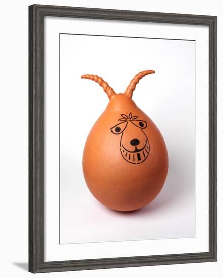 Retro Orange Spacehopper Children's Toy-null-Framed Photographic Print