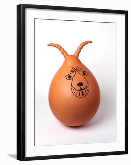 Retro Orange Spacehopper Children's Toy-null-Framed Photographic Print