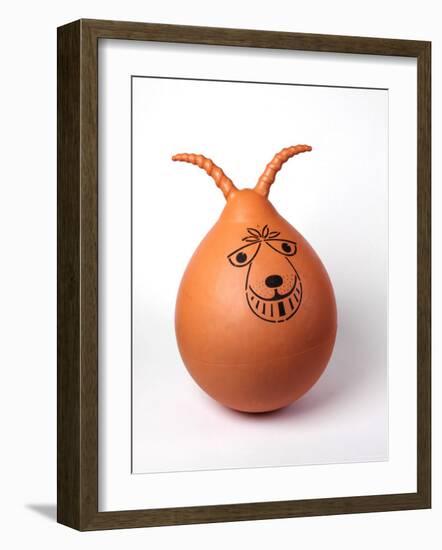 Retro Orange Spacehopper Children's Toy-null-Framed Photographic Print