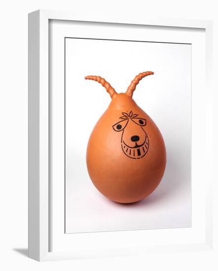 Retro Orange Spacehopper Children's Toy-null-Framed Photographic Print