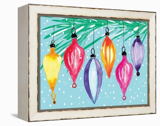 Retro Ornaments-Sara Berrenson-Framed Stretched Canvas