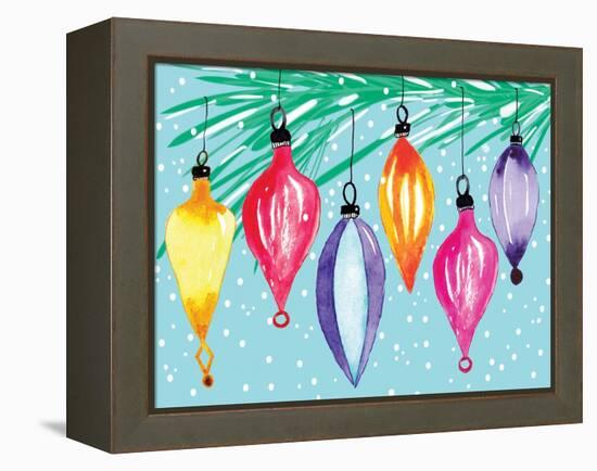 Retro Ornaments-Sara Berrenson-Framed Stretched Canvas