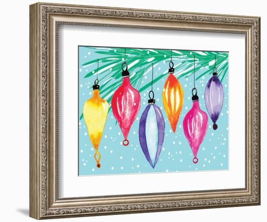 Retro Ornaments-Sara Berrenson-Framed Art Print