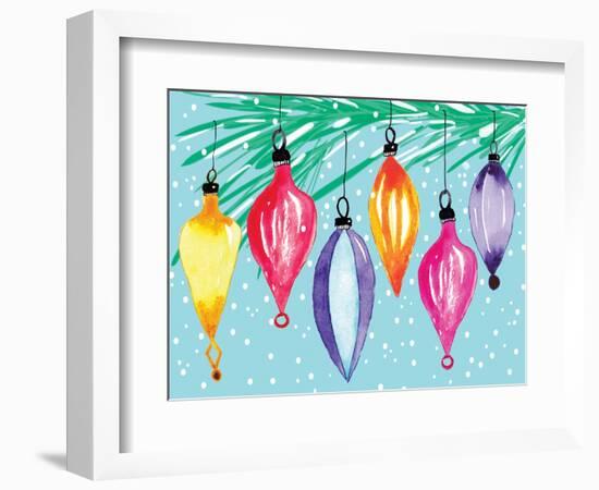 Retro Ornaments-Sara Berrenson-Framed Art Print