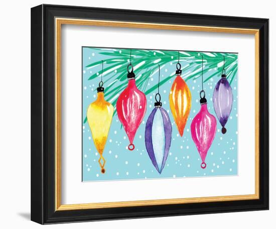 Retro Ornaments-Sara Berrenson-Framed Art Print