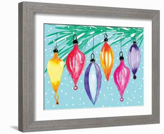 Retro Ornaments-Sara Berrenson-Framed Art Print