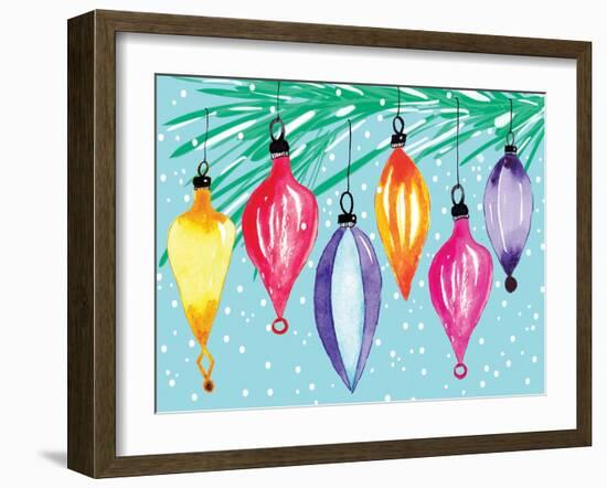 Retro Ornaments-Sara Berrenson-Framed Art Print