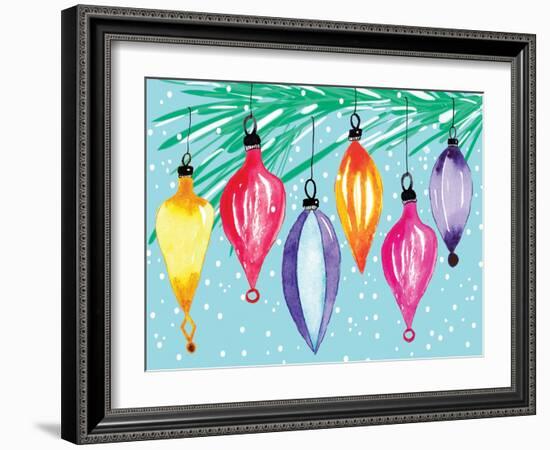 Retro Ornaments-Sara Berrenson-Framed Art Print