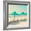 Retro Pastel Beach-Andrekart Photography-Framed Photographic Print