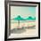 Retro Pastel Beach-Andrekart Photography-Framed Photographic Print