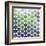 Retro Pattern of Geometric Hexagon Shapes-Little_cuckoo-Framed Art Print