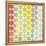 Retro Pattern of Geometric Hexagon Shapes-Little_cuckoo-Framed Stretched Canvas