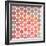 Retro Pattern of Geometric Hexagon Shapes-Little_cuckoo-Framed Art Print