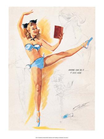 Retro Pin Up, Ballet Dancer' Art Print - Freeman Elliott | Art.com