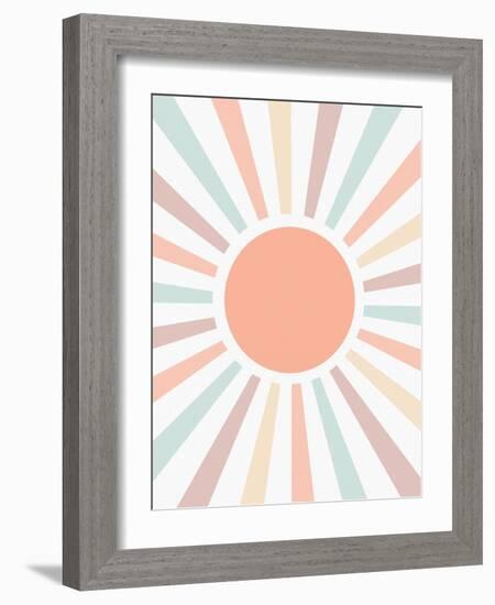 Retro Rainbow Pastel-Leah Straatsma-Framed Art Print