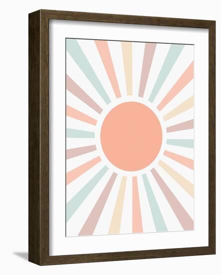 Retro Rainbow Pastel-Leah Straatsma-Framed Art Print