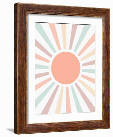 Retro Rainbow Pastel-Leah Straatsma-Framed Art Print