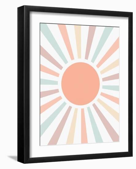 Retro Rainbow Pastel-Leah Straatsma-Framed Art Print