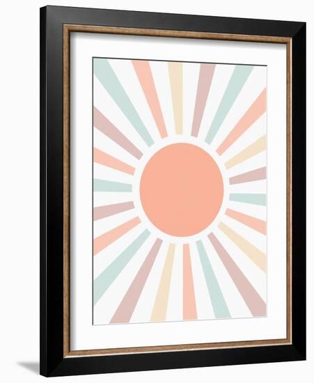 Retro Rainbow Pastel-Leah Straatsma-Framed Art Print